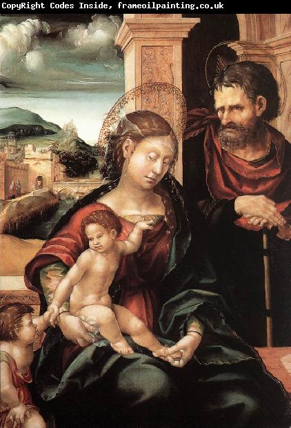 BURGKMAIR, Hans Holy Family with the Child St John ds